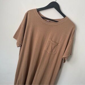 Old Navy Neutral Tan T-Shirt Dress